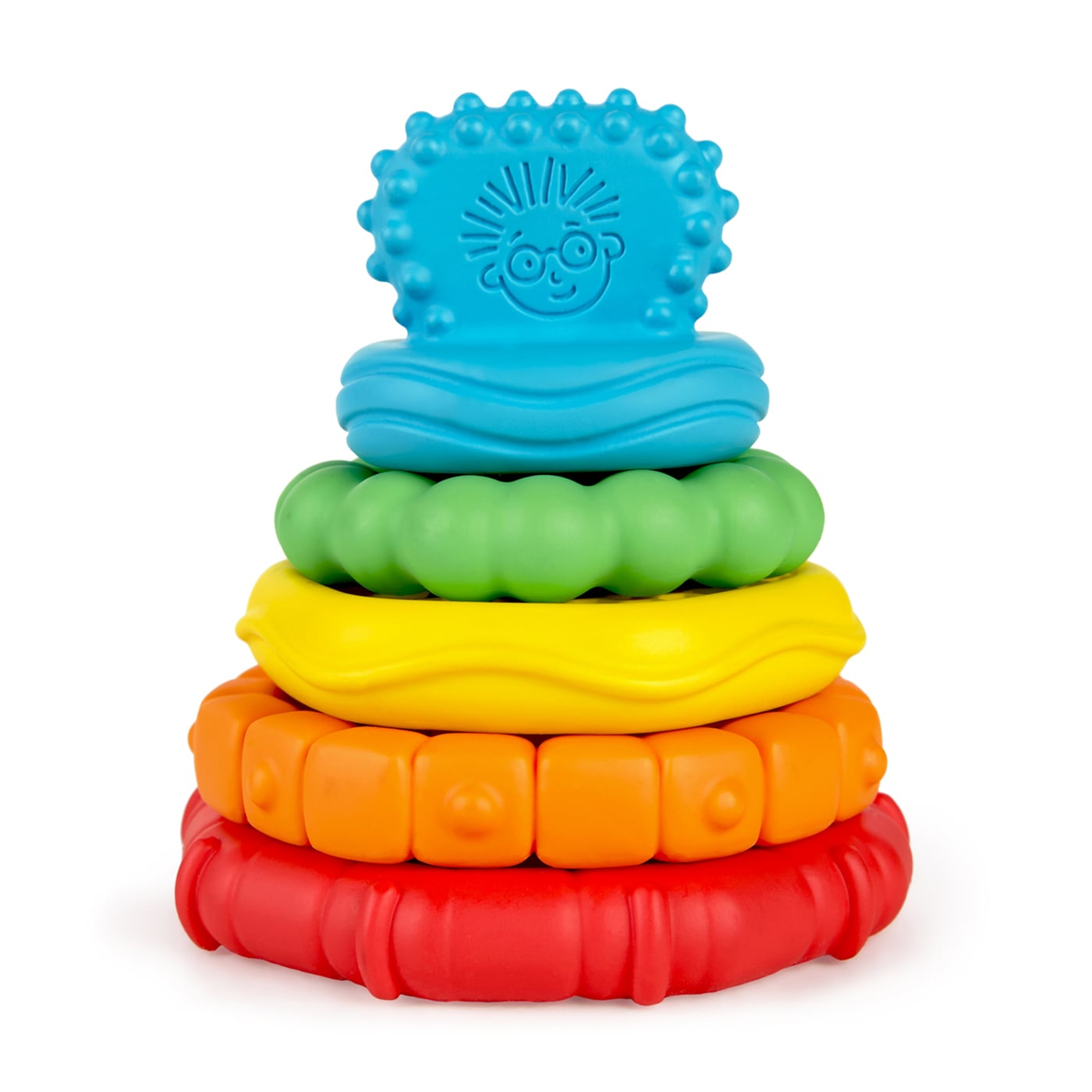 Дитяча іграшка-пірамідка Baby Einstein Stack &amp; Teethe, 16*10*15 см, від народження (12356)